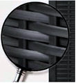 Havehegn i polyflet sort 120 × 180 cm